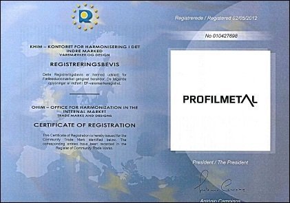Varemærke Registreringsbevis