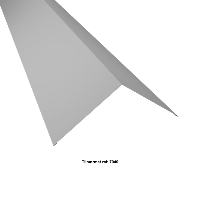 Tagrygning Trapez/Sinus. 190-190x2000 mm. - Lys grå - 40 års garanti (0,50) - 35-45Â°