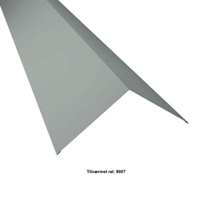 Tagrygning Trapez/Sinus. 190-190x2000 mm. - Mørk Silver - 20 års garanti (0,50) - 25-35Â°