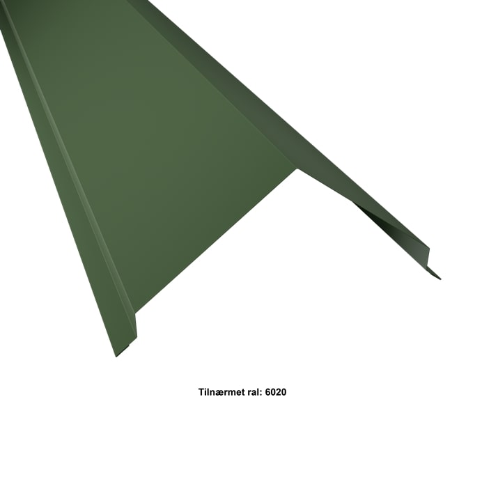 Tagrygning Tagsten. 25-25-180-180-25-25x2000 mm. - Grøn,20 års garanti (0,50),15-25Â°