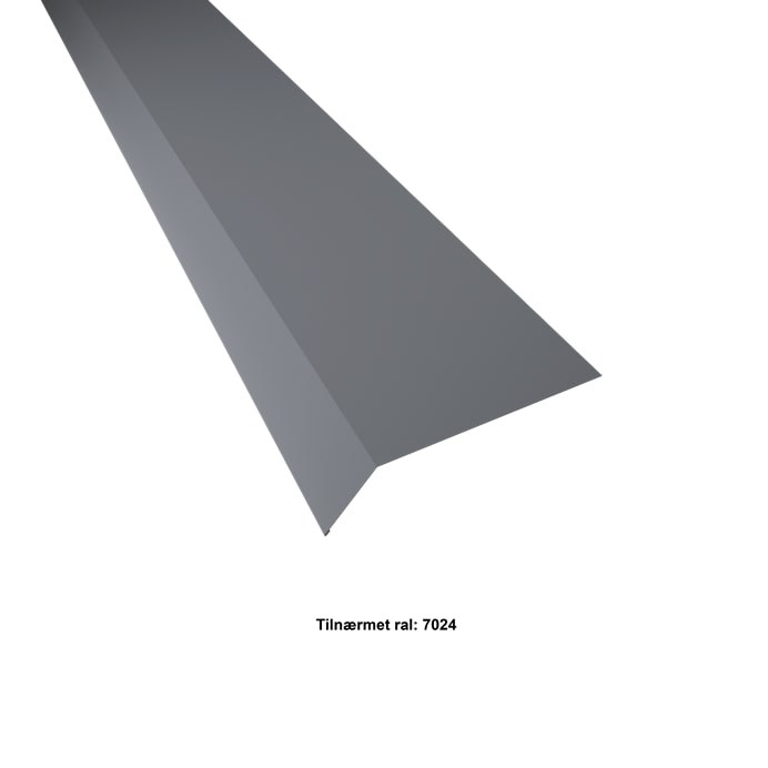 Se Fodblik. 50-140x2000 mm. - Koksgrå - 20 års garanti (0,50) - 35-45 ° hos Profilmetal