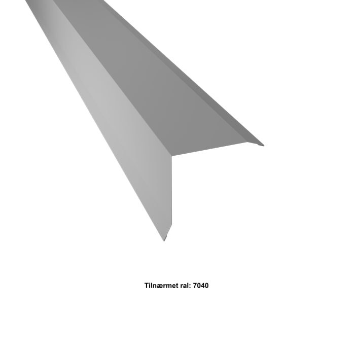 Billede af Vindskede stor. 25-95-95-25x2000 mm. - Lys grå - 40 års garanti (0,50)