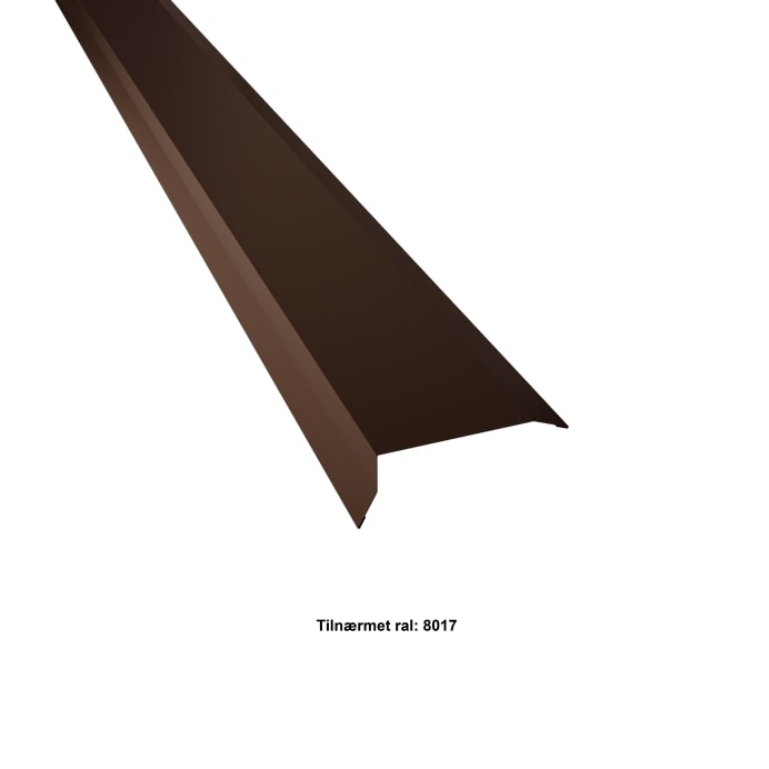 Vindskede lille. 25-25-95-25x2000 mm. - Brun - 20 års garanti (0,50)