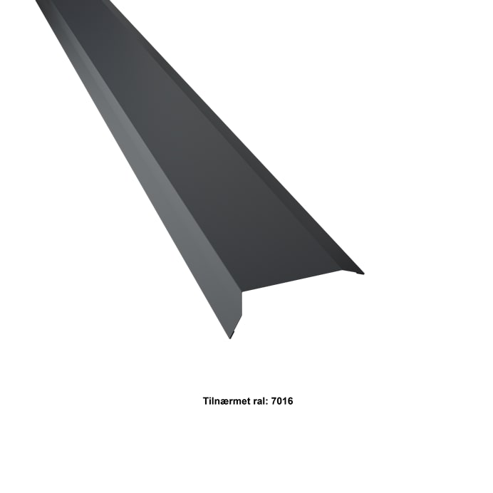 Vindskede lille. 25-25-95-25x2000 mm. - Antracit - 20 års garanti (0,50)