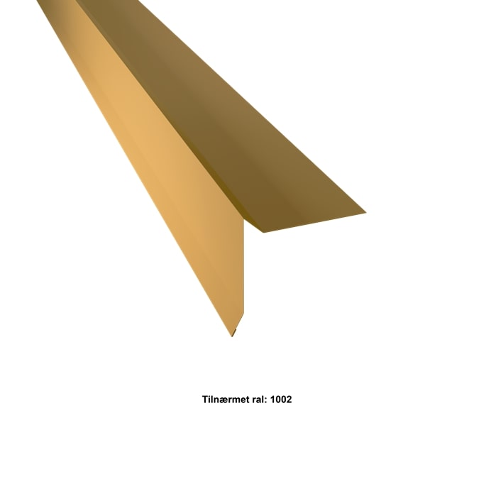 Vindskede Tagpap. 25-95-25-95x2000 mm. - Gul,20 års garanti (0,50)