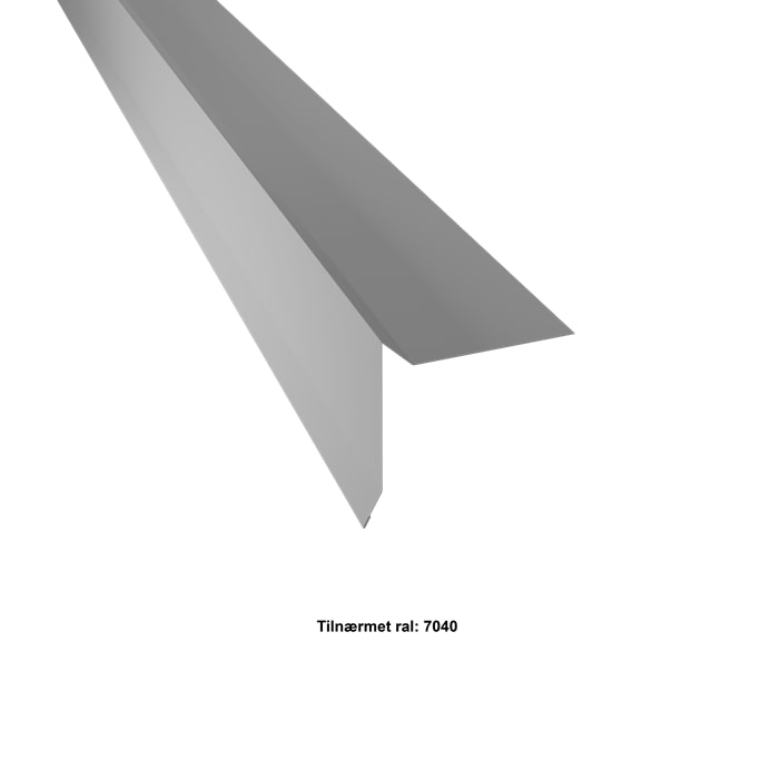 Se Vindskede Tagpap. 25-95-25-95x2000 mm. - Lys grå - 40 års garanti (0,50) hos Profilmetal