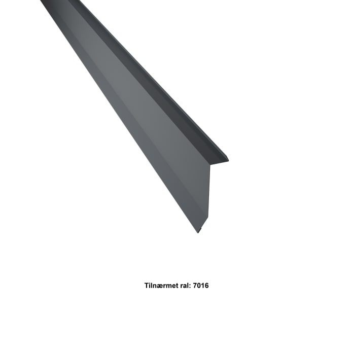 Billede af Løskant. 10-25-75-25x2000 mm. - Antracit - 20 års garanti (0,50)