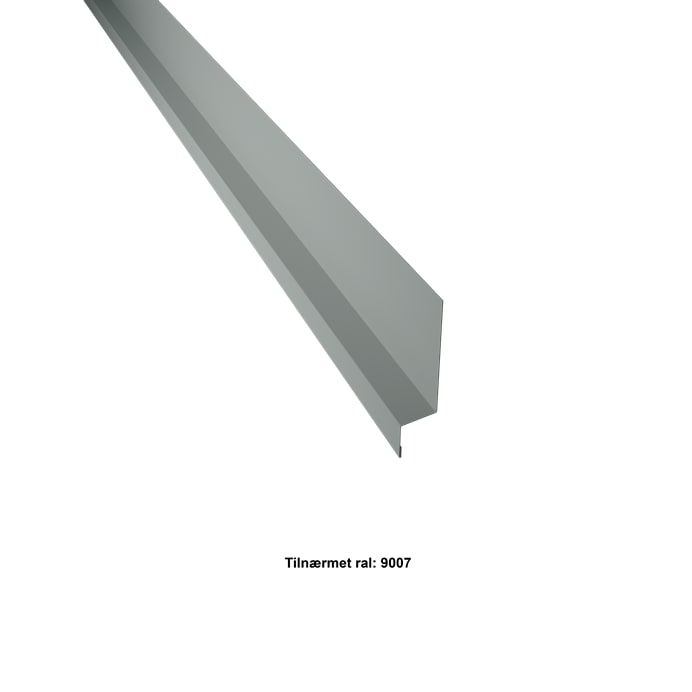 Vandnæse lille. 80-25-25×2000 mm. – Mørk Silver – 20 års garanti (0,50)