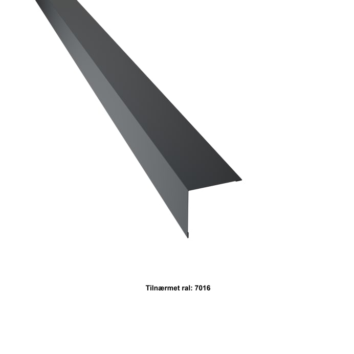 Billede af Udvendigt hjørne lille. 70-70x2000 mm. - Antracit - 20 års garanti (0,50)