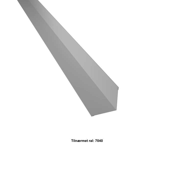 Se Indvendigt hjørne lille. 70-70x2000 mm. - Lys grå - 20 års garanti (0,50) hos Profilmetal