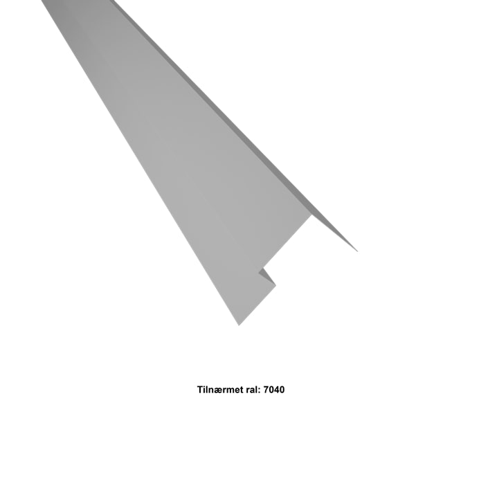 Se Dør-/Vinduesprofil 50-25-70-120x2500 mm. - Lys grå - 40 års garanti (0,50) hos Profilmetal