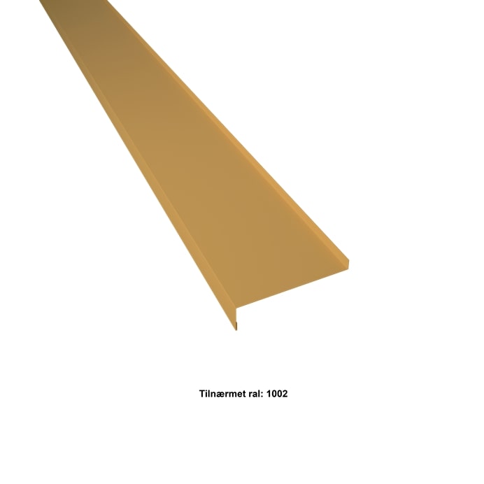 Sålbænk. 10-110-25×2000 mm. – Gul – 20 års garanti (0,50)