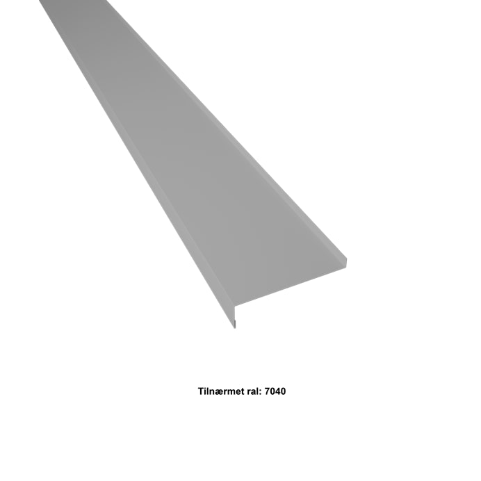 Se Sålbænk. 10-110-25x2000 mm. - Lys grå - 20 års garanti (0,50) hos Profilmetal