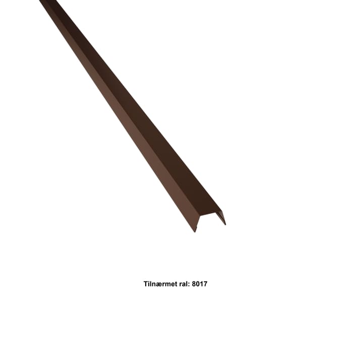 Vindskedekapsel. 25-30-25x2000 mm. - Brun,20 års garanti (0,50)