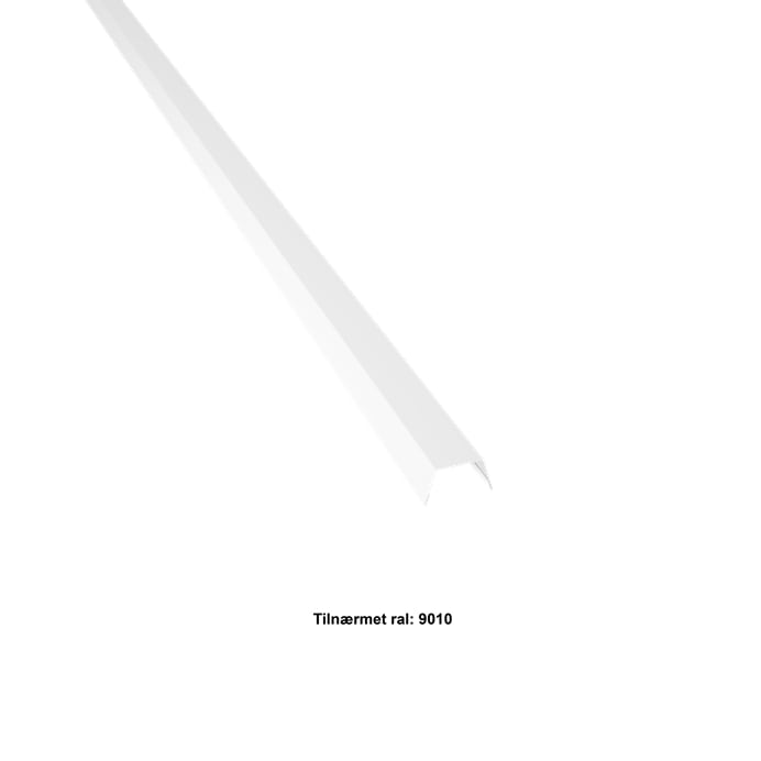 Vindskedekapsel. 25-30-25x2000 mm. - Hvid,20 års garanti (0,50)