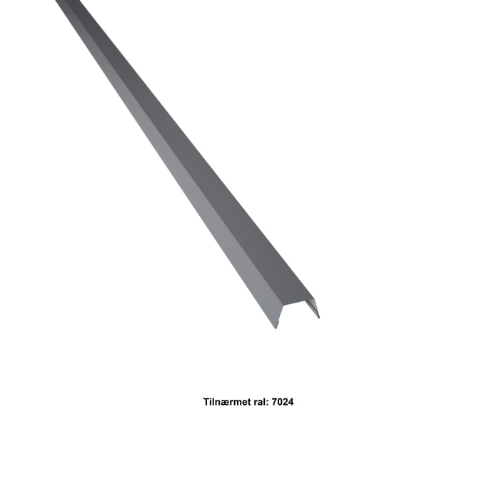 Se Vindskedekapsel. 25-30-25x2000 mm. - Koksgrå - 20 års garanti (0,50) hos Profilmetal