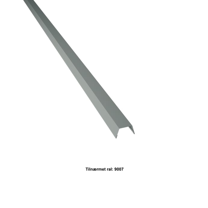 Vindskedekapsel. 25-30-25x2000 mm. - Mørk Silver - 20 års garanti (0,50)