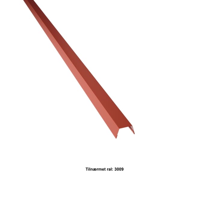 Vindskedekapsel. 25-30-25x2000 mm. - Svenskrød,20 års garanti (0,50)