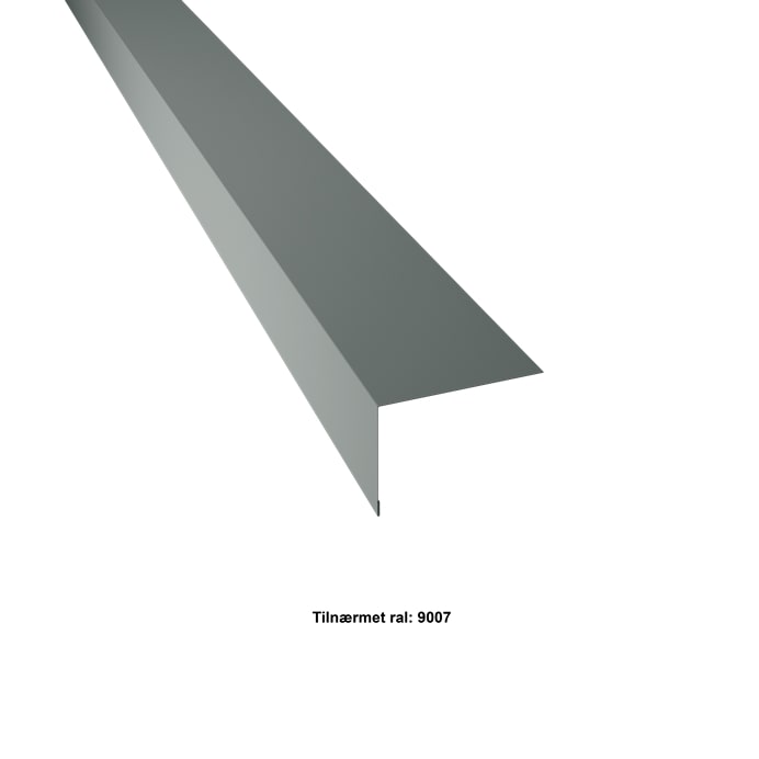 Sideinddækning. 70-100x2000 mm. - Mørk Silver - 20 års garanti (0,50)