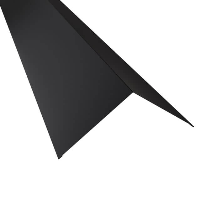 Tagrygning Trapez/Sinus. 190-190×2000 mm. – Sort – 20 års garanti (0,50) – 35-45