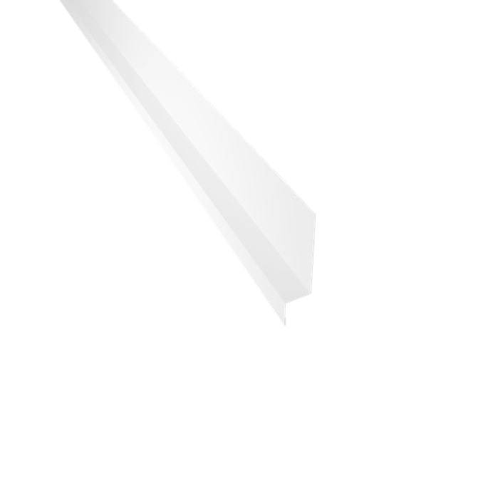 Vandnæse lille. 80-25-25×2000 mm. – Hvid – 20 års garanti (0,50)