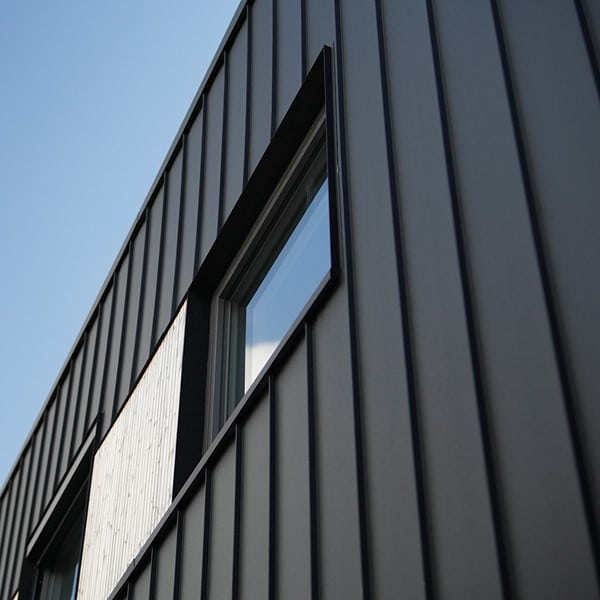 Areco Easy-Clickfals 295 anvendt til facade