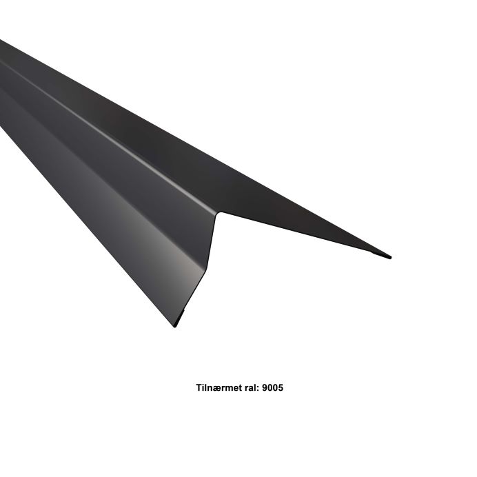 Se Pulttags Rygning. 10-25-25-120-10x2000 mm. - Sort - 30 års garanti (0,50, Mat) hos Profilmetal