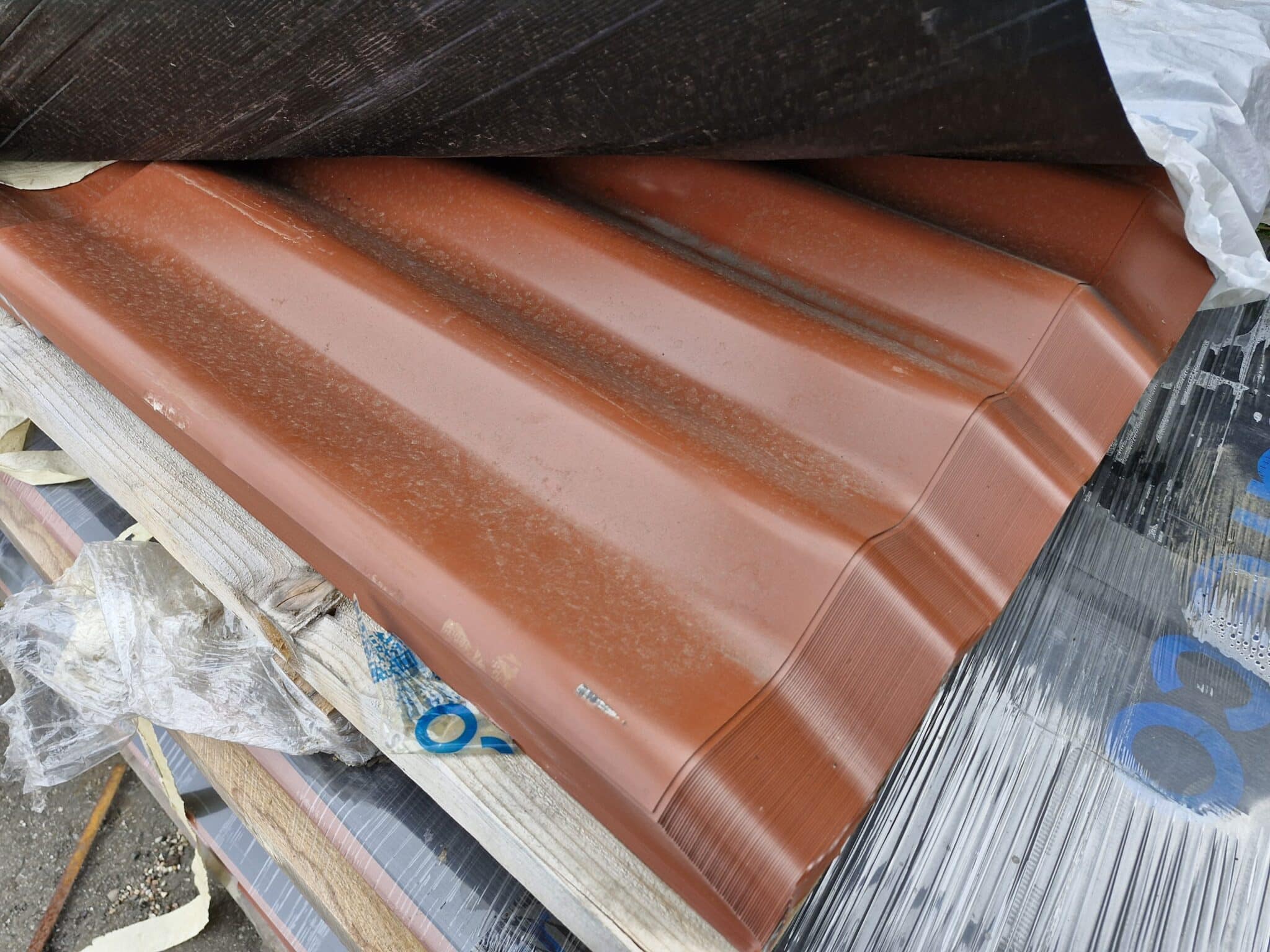 Restpalle: Teglrød Sinus Variant Stål Stk Meter 179 Sortering