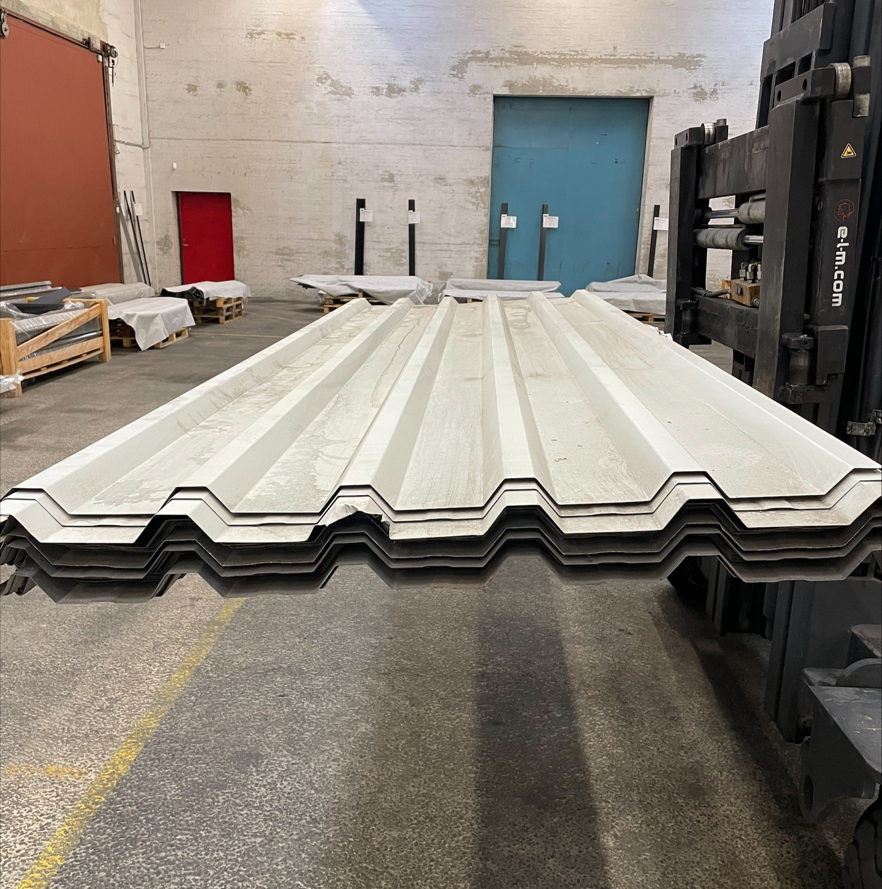 Restlager: Mix farve Trapezplade VP35SE i Stål. a 3,00 meter. 2-Sortering