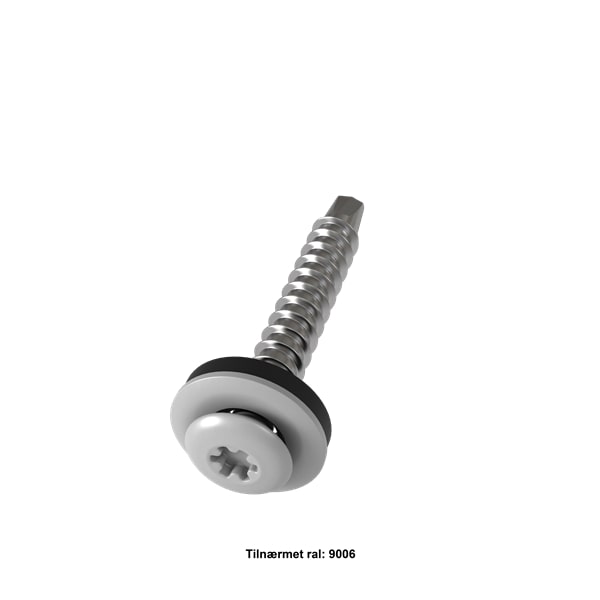Selvborende skrue (TX20) 4,8×35 mm. 250 stk. – Silver