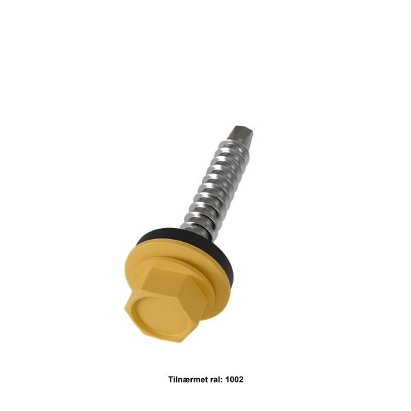 Montageskruer Selvborende 4,8x35 mm. - Gul,250 stk.