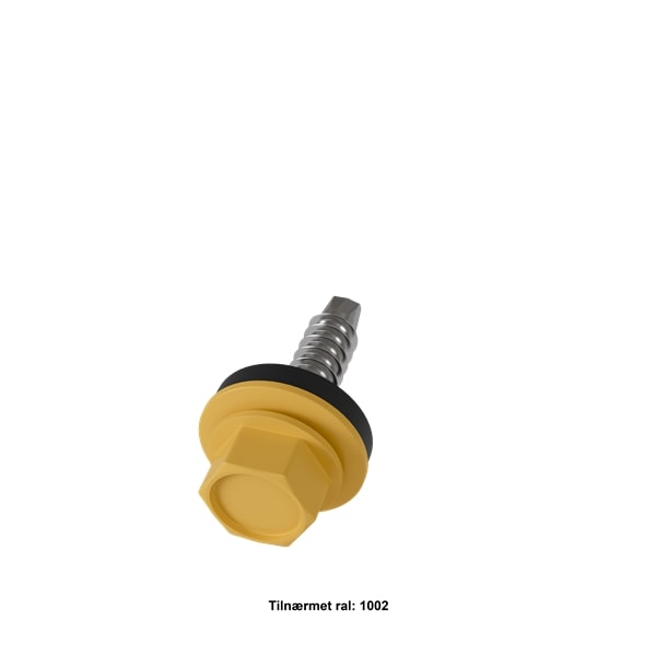 Overlapskrue 4,8x20 mm. 250 stk. - Gul
