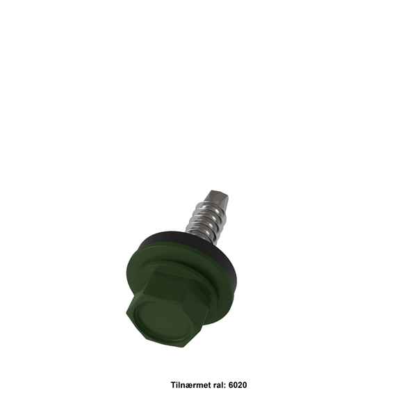 Borskrue 4,8x19 mm. 250 stk. - Grøn