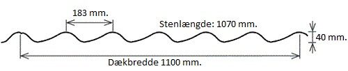 Tagstensplade Unik Tegning