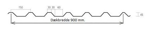 Trapezplade TP45