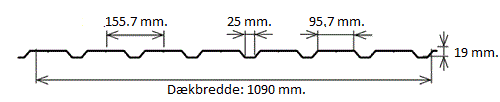 Trapezplade VP19 Tegning